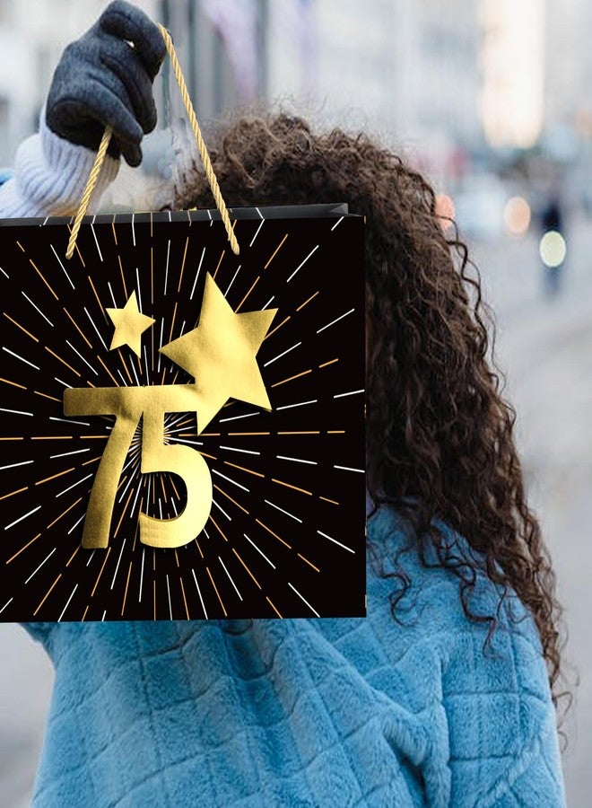 بانديكور حقيبة هدايا كبيرة من بانديكور مقاس 13 بوصة مع بطاقة وورق تغليف، هدية مثالية لأعياد الميلاد 75 و80 - Image 5